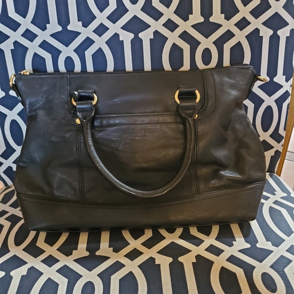Tignanello Black Leather Bag - Picture 1 of 4